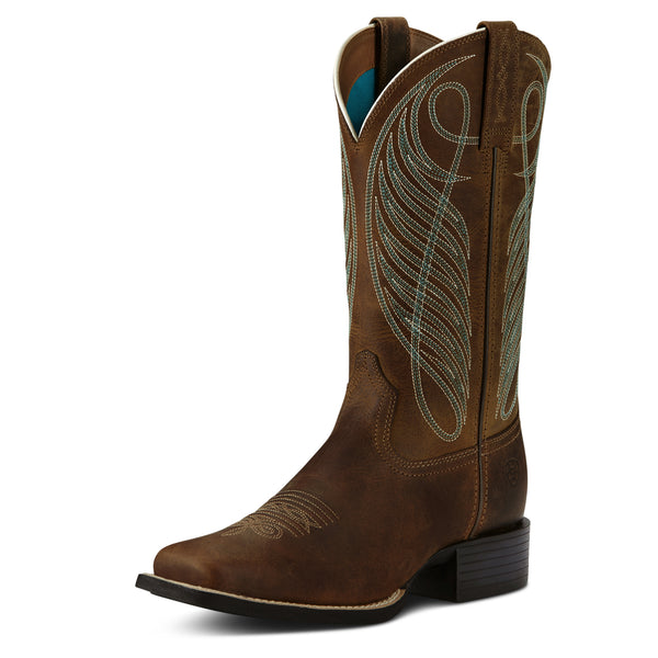 Ariat Wms Round Up Wst Powder Brown