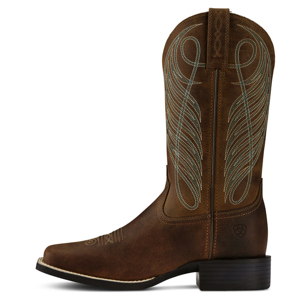 Ariat Wms Round Up Wst Powder Brown - View 5