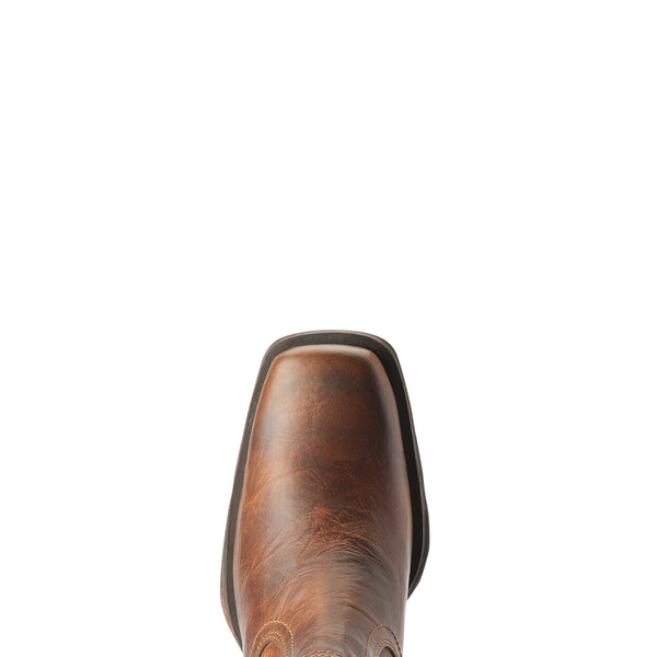Ariat Mens Midtown Rambler Barn Brown boots toe view