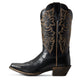 Ariat Womens Round Up Square Toe Limousine Black 10029756 - Side View