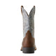 Ariat Mens Sport Western Wide Square Toe Earth Glacier Blue 10053731 - Heel View