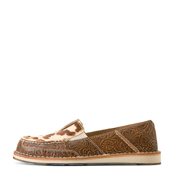 Ariat Womens Cruiser Tan Floral Emboss Tan And White 10053680 - Side View
