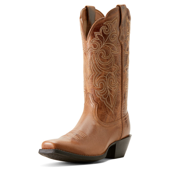 Ariat Wms Round Up Square Toe Ready Russet