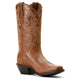 Ariat Wms Round Up Square Toe Ready Russet - View 2