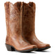 Ariat Wms Round Up Square Toe Ready Russet - View 4