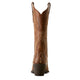 Ariat Womens Round Up Collins Rafter Tan 10053788 - Heel View