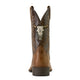 Ariat Mns Sport Steer Skull Sandstorm / Bitter Chocolate - View 6