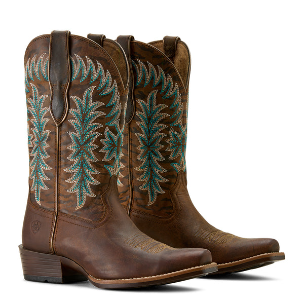 Ariat Womens Beaumont Sassy Brown Gilded Tiger Print 10063900 - Pair View