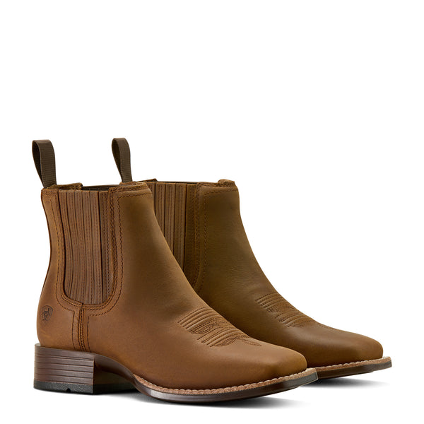 Ariat Wms Booker Chelsea Distressed Brown - View 3