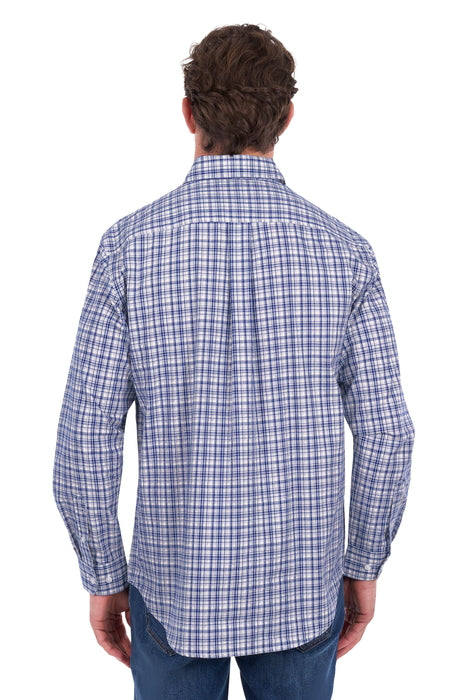 Hard Slog Men’s Brooks Half Placket Long Sleeve Shirt - back