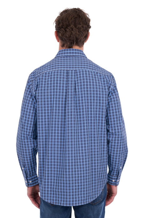 Hard Slog Men’s Wyatt Half Placket Long Sleeve Shirt - back