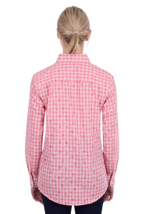 Hard Slog Women’s Raquel Half Placket Long Sleeve Shirt - back