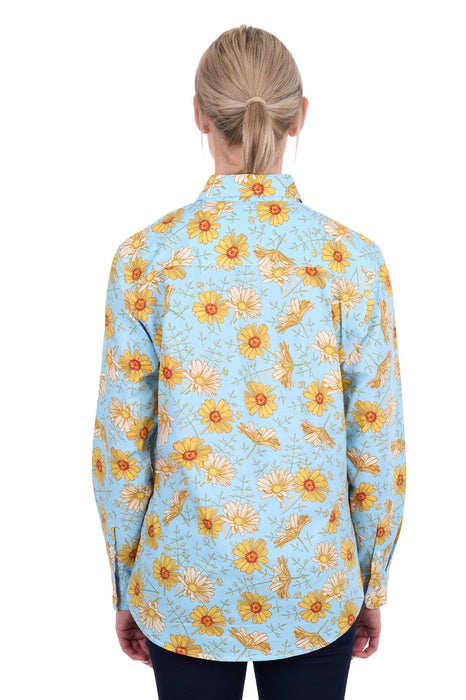 Hard Slog Women’s Sunday Half Placket Long Sleeve Shirt - back