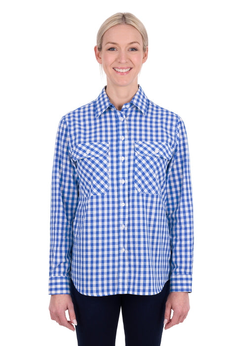 Hard Slog Women’s Rowe Full Placket Long Sleeve Shirt - front