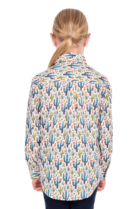 Hard Slog Kid’s Alba Half Placket Long Sleeve Shirt - back