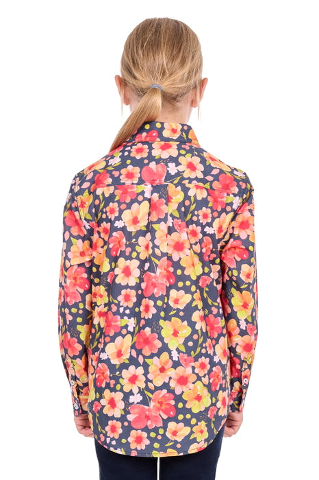 Hard Slog Kid’s Shanni Half Placket Long Sleeve Shirt - back