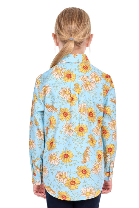 Hard Slog Kid’s Sunday Half Placket Long Sleeve Shirt - back
