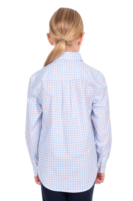 Hard Slog Kid’s Lillia Half Placket Long Sleeve Shirt - back