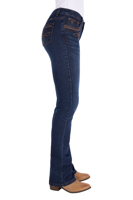 Pure Western Women’s Eden Boot Cut Jean 34L - side
