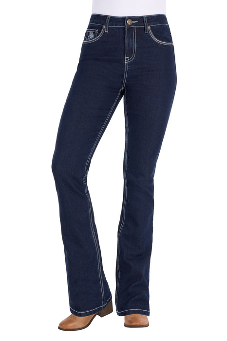 Pure Western Women’s Daph High Rise Boot Cut Jean 34L - front