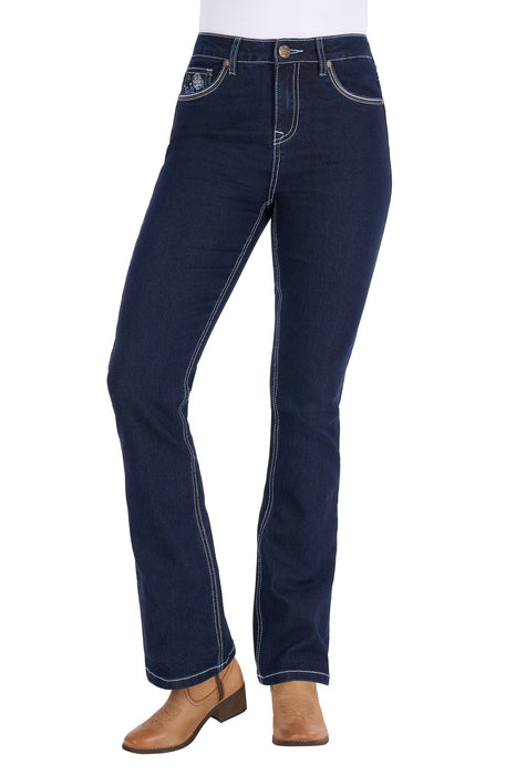 Pure Western Women’s Daph High Rise Boot Cut Jean 30L - front
