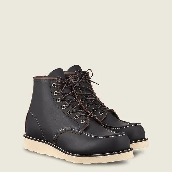 Red Wing Moc Toe Black Prairie - D Fit - US 8.5