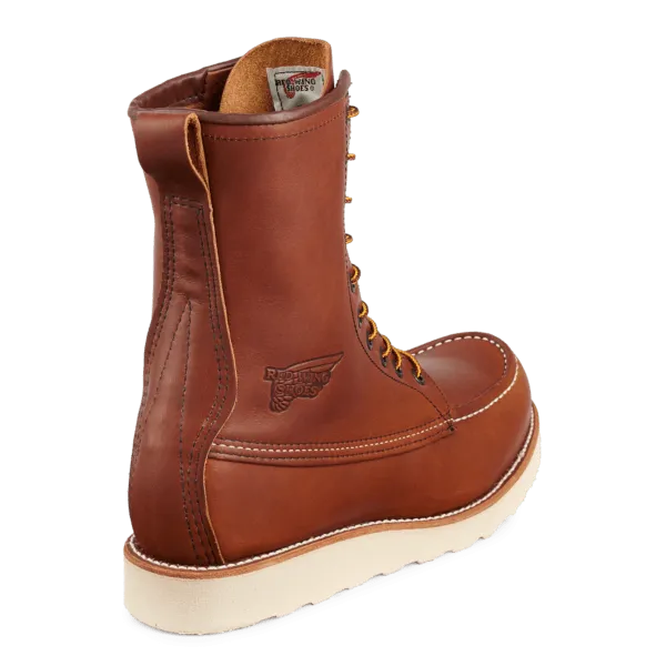 Red Wing 8-inch Moc, Oro Original Lace Up Style 10877 - EE Fit - US 8.5