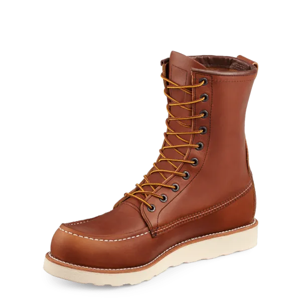 Red Wing 8-inch Moc, Oro Original Lace Up Style 10877 - EE Fit - US 9.5