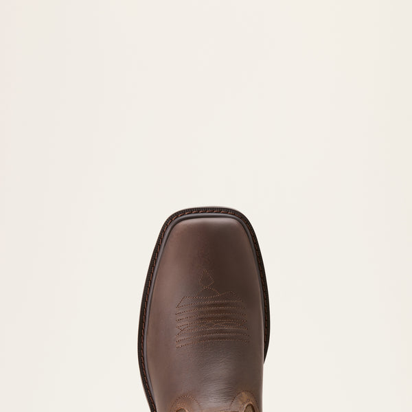 Ariat Mens Groundbreaker Wide Square Toe Brown 10020059 - Toe View