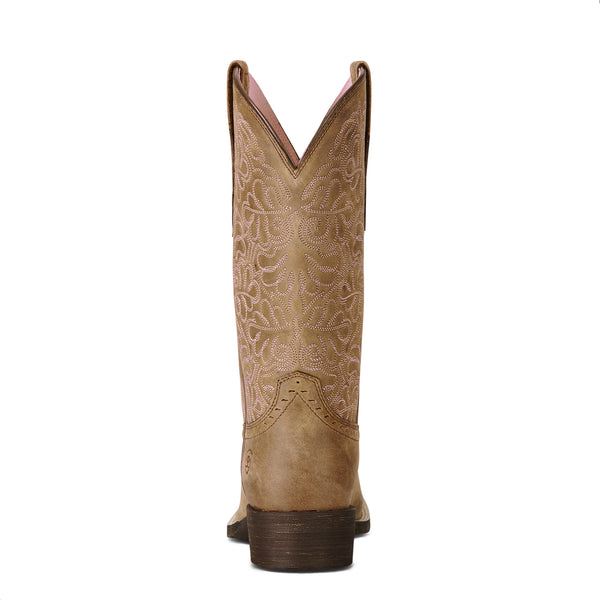 Ariat Wms Round Up Remuda Brown Bomber - View 5