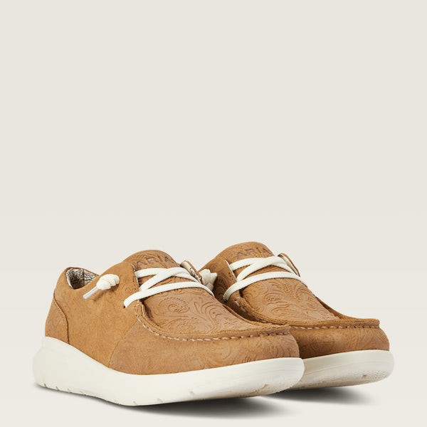 Ariat Wms Hilo Tan Floral Emboss - View 3