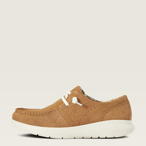 Ariat Wms Hilo Tan Floral Emboss - View 2
