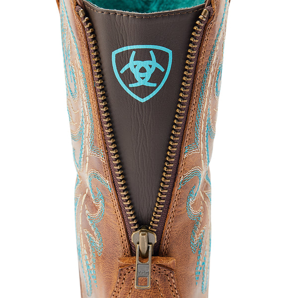 Ariat Wms Round Up Back Zip Desert Sand - View 3