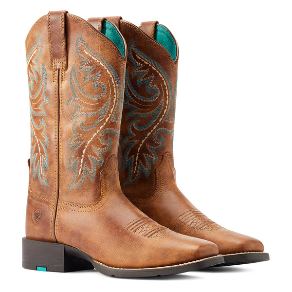 Ariat Wms Round Up Back Zip Desert Sand - View 4