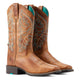Ariat Wms Round Up Back Zip Desert Sand - View 4