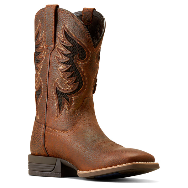 Ariat Mns Cowpuncher Venttek Brown Oiled Rowdy - View 3