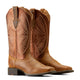 Ariat Womens Round Up Ruidoso Pearl Burnished Chestnut 10051066 - Pair View