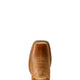 Ariat Womens Round Up Ruidoso Pearl Burnished Chestnut 10051066 - Toe View