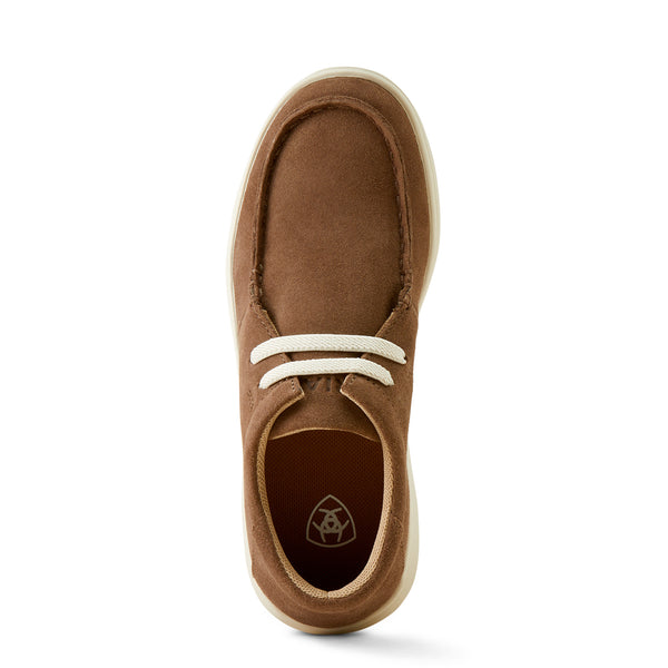 Ariat Kids Hilo Brown Bomber Suede 10051007 - Toe View
