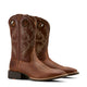 Ariat Mens Sport Rodeo Aged Tan Elephant Print Luna Tan 10061183 - Pair View