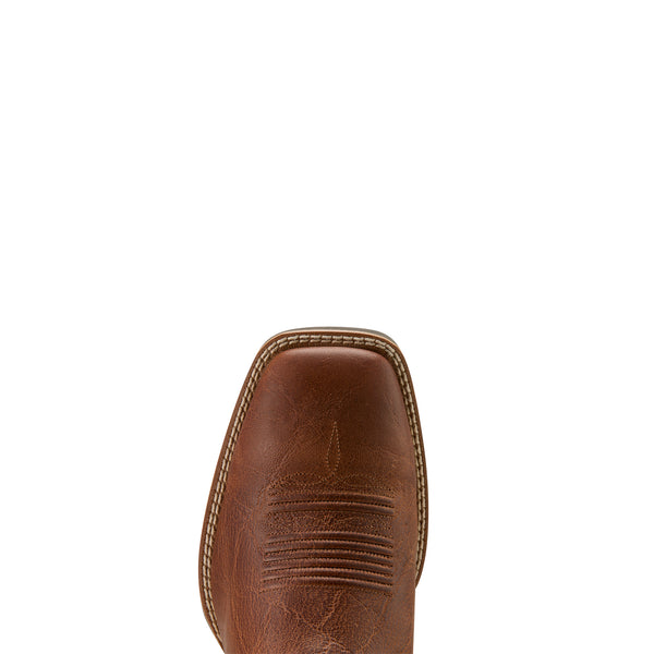 Ariat Mens Sport Rodeo Aged Tan Elephant Print Luna Tan 10061183 - Toe View