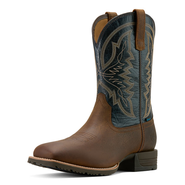 Ariat Mens Hybrid Ranchwork H2O Tavern Taupe Dark Denim 10061232 - 3/4 Front View