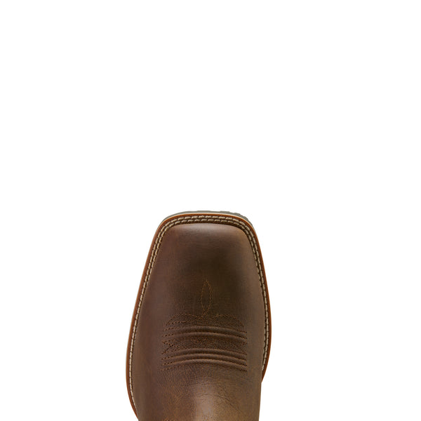 Ariat Mens Hybrid Ranchwork H2O Tavern Taupe Dark Denim 10061232 - Toe View