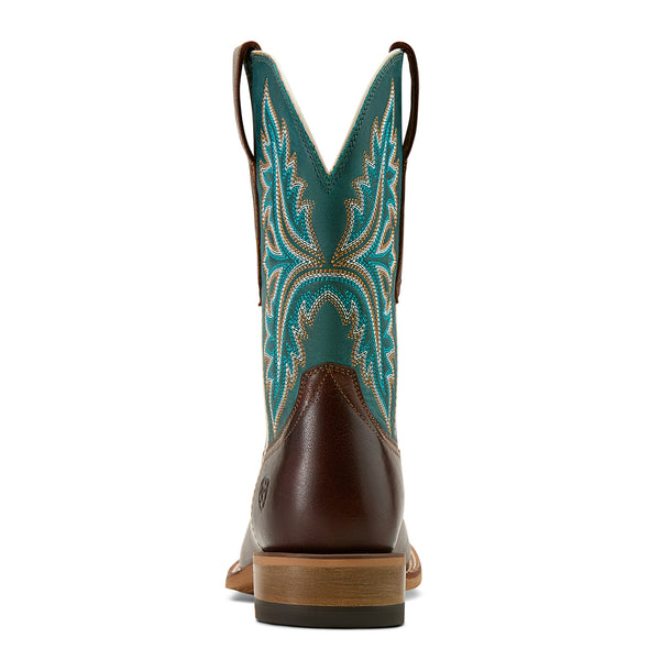 Ariat Mens Walker Espresso Scuba Blue 10061240 - Heel View