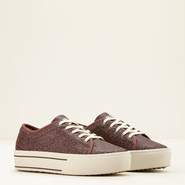 Ariat Wms Skylar Brown Floral Emboss - View 2