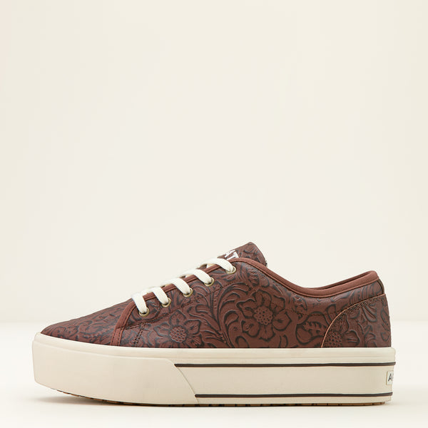 Ariat Wms Skylar Brown Floral Emboss - View 4