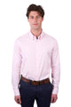 MENS CALLUM TAILORED LS SHIRT - Pink- Size XS