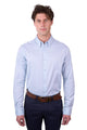 MENS CALLUM TAILORED LS SHIRT - Light Blue- Size XS