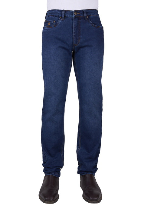 MENS BRAD THERMAL JEAN 32L - Mid Wash - SIZE 30