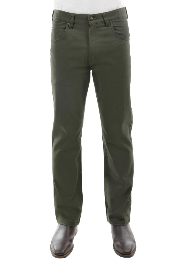 Thomas Cook Men's Stretch Moleskin Jean 32" Leg TCP1239007 - Olive